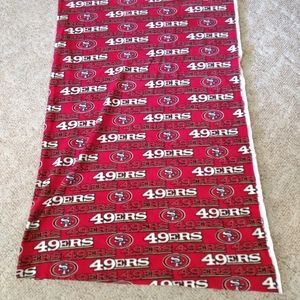 San Francisco 49'ers fleece fabric, new 1 1/4 yard